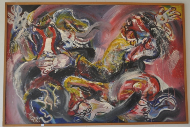 Entis Sutisna Jaipongan 100x150 cm 1994 € 2250,-