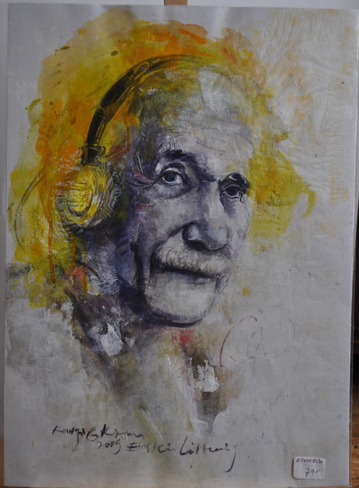 Einstein KADAFI GANDI KUSUMA artist painter Jogyakarta indonesia 1974 auction price