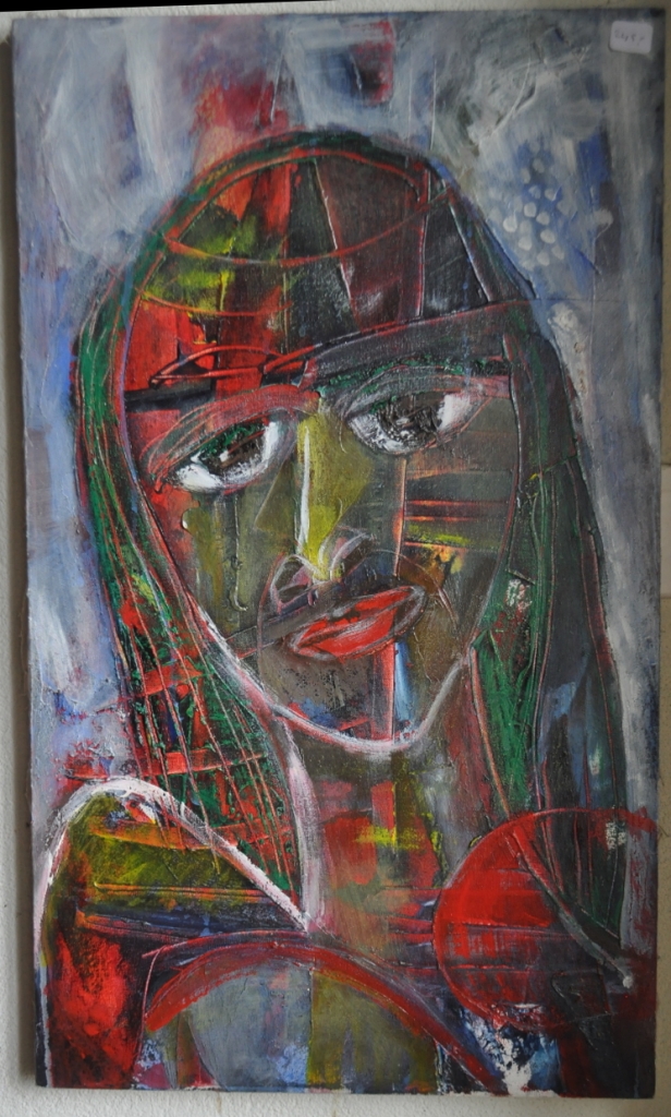 Nahum Suwarsita Red women 60x35 cm 1998 € 350,-