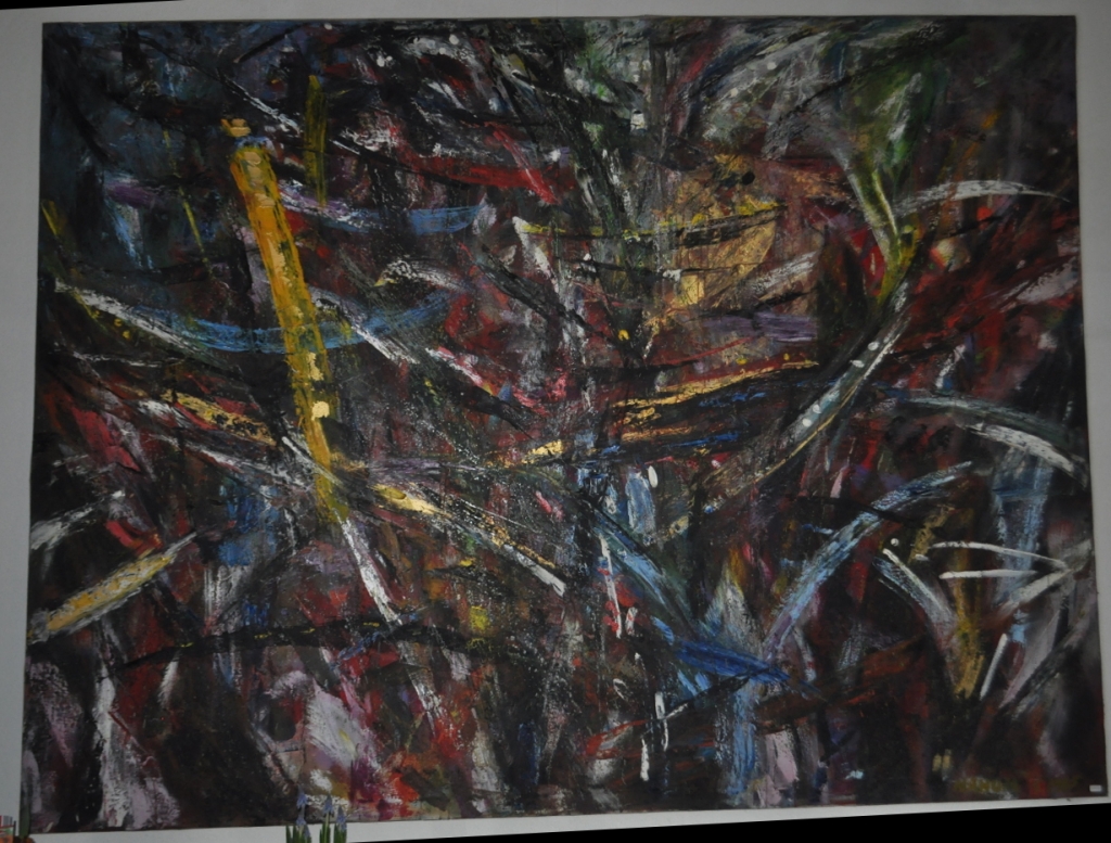 Nahum Suwarsita Under the full moon 200x148 cm 1995 € 3850,-