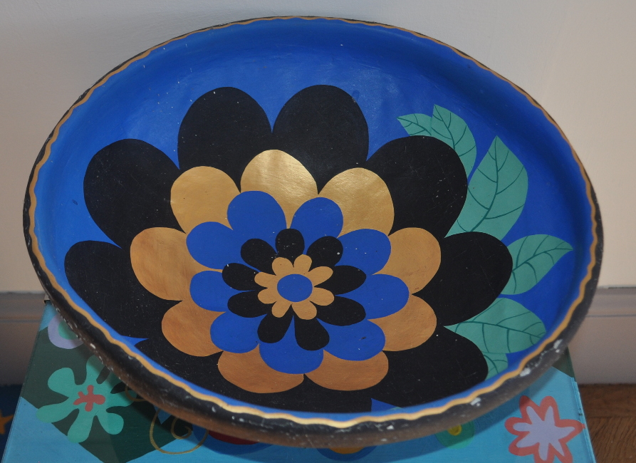 rudi corens blue flower bowl 37cm price 50 euro RC Studio